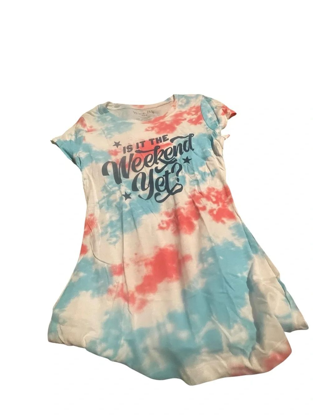Wound Up Tie-Dye Weekend Graphic tee - Red & Blue sz medium